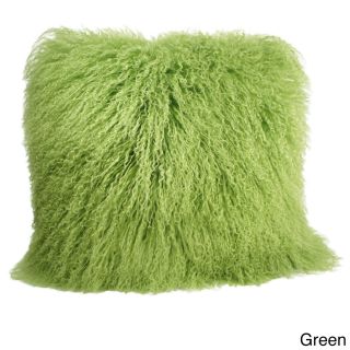 Pur Cashmere Cashmere Showroom Mongolian Pillow Cover Green Size 18 x 18