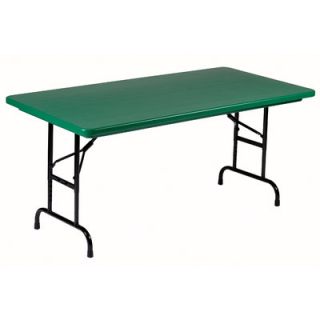 Correll, Inc. 48 Rectangular Folding Table RA2448 Color Green