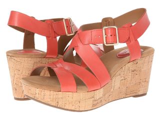 Clarks Caslynn Cheryl Womens Wedge Shoes (Red)