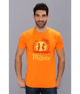 Pendleton Surf Print Tee Mens Short Sleeve Pullover (Orange)