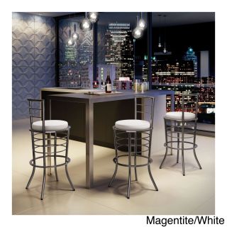 Amisco Broadway 30 Metal Stool With Backrest