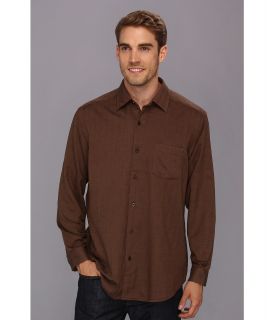 Tommy Bahama Harbor Island L/S Woven Mens Long Sleeve Button Up (Brown)