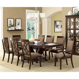 Furniture Of America Furniture Of America Woodburly 9 piece Dining Set With Leaf Brown Size 9 Piece Sets