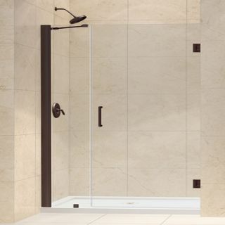 Dreamline SHDR2041721006 Frameless Shower Door, 41 to 42 Unidoor Hinged, Clear 3/8 Glass Oil Rubbed Bronze