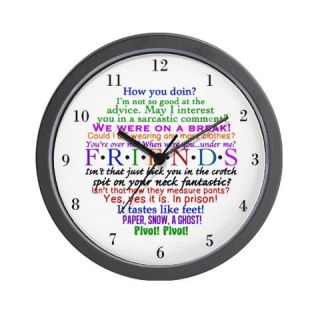  Friends TV Quotes Wall Clock