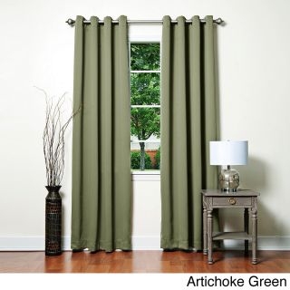 Grommet Top Thermal Insulated 84 inch Blackout Curtain Panel Pair
