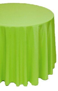 A 1 Tablecloth Company Round 90 Inch Poly Table Cloth, Lime (Case of 10) Kitchen & Dining