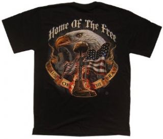 Home of the Free Because of the Brave T Shirt Novelty T Shirts Clothing