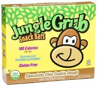 Jungle Grub Snack BarsChocolate Chip Cookie Dough Snack Bars, 5 Count, 4.4 Ounce Boxes (Pack of 6)  Snack Food  Grocery & Gourmet Food