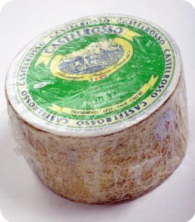 Castel Rosso Cheese (Whole Wheel) Approximately 6 Lbs  Packaged Provolone Cheeses  Grocery & Gourmet Food