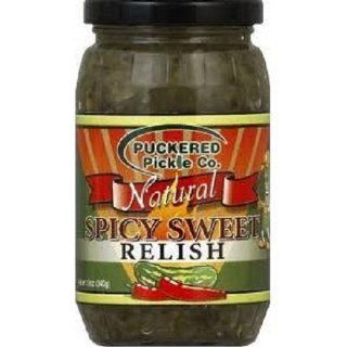 Puckered Pickle Relish, Sweet Spicy, 12.0 Ounce  Cocktail Sauces  Grocery & Gourmet Food