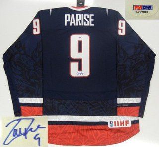 Zach Parise Signed Uniform   Team Usa 2010 Olympic Psa dna Sports Collectibles