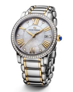David Yurman The Classic® Timepiece, Steel & 18k Gold, 38mm