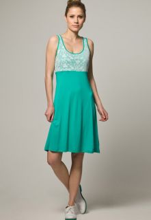 Zalando Essentials DRESS WITH CROCHET   Summer dress   turquoise