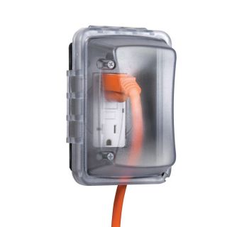 TayMac 1 Gang Rectangle Plastic Electrical Box Cover