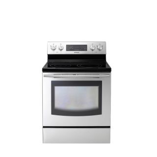 Samsung 30 in Smooth Surface Freestanding 5 Element 5.9 cu ft Self Cleaning Convection Electric Range (Stainless Steel)
