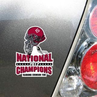 Alabama Crimson Tide 2012 BCS National Champions Helmet Decal  