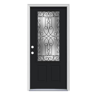 ReliaBilt 3/4 Lite Prehung Inswing Steel Entry Door Prehung (Common 80 in x 36 in; Actual 81.75 in x 37.5 in)