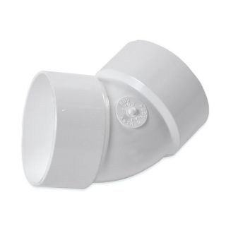 3 in Dia 45 Degree PVC Elbow Fitting