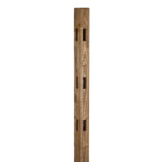 Split Rail Pressure Treated Wood Fence Corner Post (Common 7 ft; Actual 7 ft)