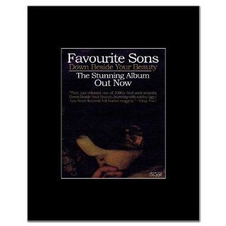 FAVOURITE SONS   Down Beside Your Beauty Matted Mini Poster   14x11cm   Prints