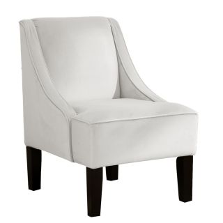 Skyline Furniture Diversey Collection White Accent Chair