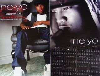 Ne Yo   Because Of You  Two Sided Poster   17 Inches By 11 Inches   New   Rare   Shaffer Smith   Because Of You   Do You   Can We Chill   Go On Girl   Artwork