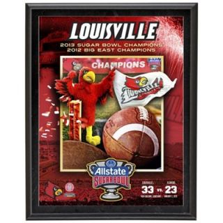 Louisville Cardinals 2013 Sugar Bowl Champions Sublimated 10.5 x 13 Plaque