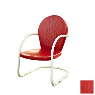Crosley Furniture Griffith White Steel Patio Chair