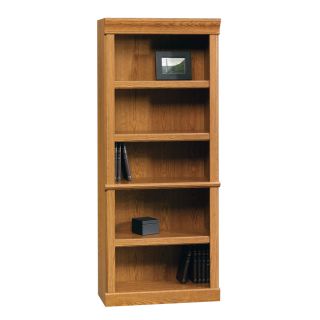 Sauder Orchard Hills Carolina Oak 71.5 in 5 Shelf Bookcase