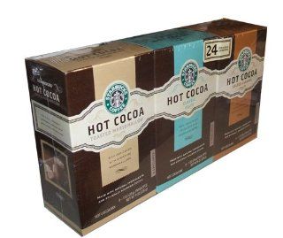 Starbucks Hot Cocoa Mix Holiday Assortment Pack 24 Pack Variety Box  Grocery & Gourmet Food