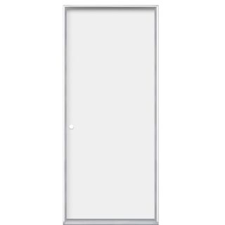 ProSteel Flush Prehung Inswing Steel Entry Door Prehung (Common 80 in; Actual 81.5 in x 31.5 in)