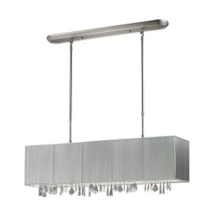 Z Lite Casia 4 Light Brushed Nickel Kitchen Island Light with Shade