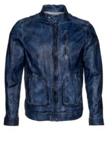 Milestone   TROPEA   Leather jacket   blue