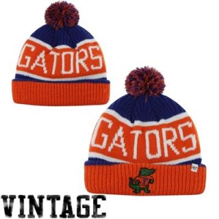 47 Brand Florida Gators Calgary Knit Beanie   Orange/Royal Blue