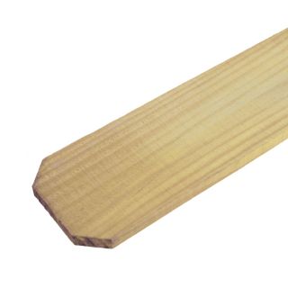 Whitewood Dog Ear Wood Fence Picket (Common 5/8 In x 3 1/2 In x 72 in; Actual 0.625 in x 3.5 in x 71.875 in)