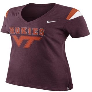Nike Virginia Tech Hokies Womens 2013 Football Replica Fan T Shirt   Maroon