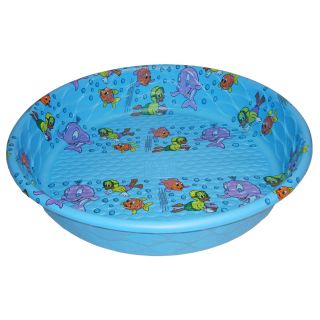 Summer Escapes Poly Pool 59 in L x 59 in W Laminated Polyethylene Round Kiddie Pool