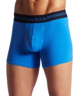 Perry Ellis Men's C Fit Solid Boxer Brief, Biscayne Blue, Large at  Mens Clothing store