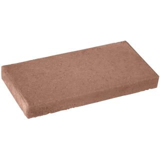 Fulton Red Rectangle Patio Stone (Common 8 in x 16 in; Actual 7.7 in H x 15.6 in L)