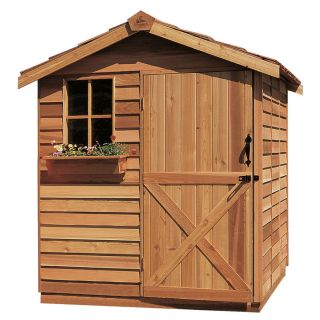 Cedarshed Gardener Gable Cedar Storage Shed (Common 8 ft x 10 ft; Interior Dimensions 7.33 ft x 9.62 ft)