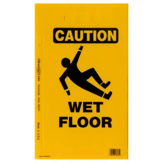 The Hillman Group 20 in x 11.8 in Caution Wet Floor Sign