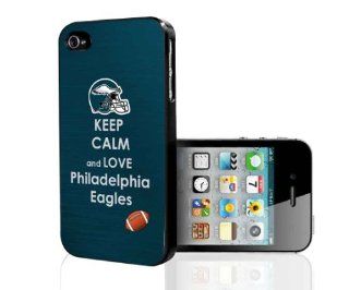 Keep Calm and Love Philadelphia Eagles iPhone 4 4s Hard Case Cell Phones & Accessories