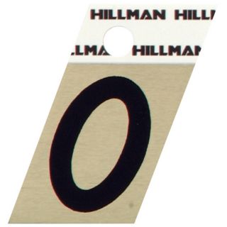 The Hillman Group 1.5 in Black and Gold House Number 0