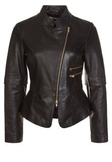 Stefanel   Leather jacket   black