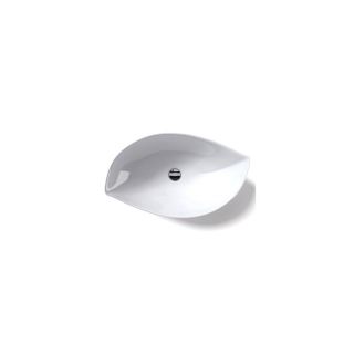 WS Bath Collections Ceramica 5 1/2 in D White Vessel Sink
