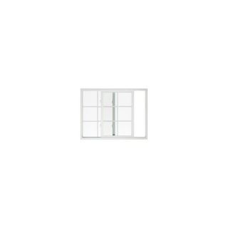 BetterBilt 72X48  Sliding Window Aluminum 875 Series Grid Low E White with Screen XO