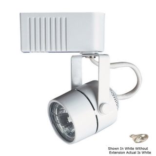 Cal Lighting White 2 Wire Connection Pinhole Linear Track Lighting Head