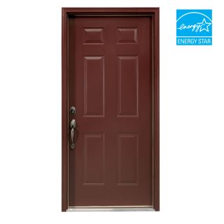 ReliaBilt 6 Panel Prehung Outswing Steel Entry Door Prehung