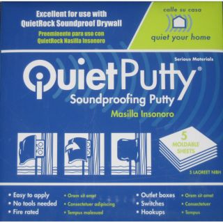 QuietPutty 1/4 in x 7 in x 7 in Acoustic Insulation